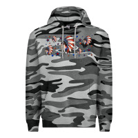 Slate Camo patriotic native American headdress 16oz libbey cup Premium Hoodie - HRA Design Shop