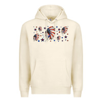 Tofu patriotic native American headdress 16oz libbey cup Premium Hoodie - HRA Design Shop