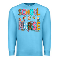 Ocean Blue school nurse Premium Sweatshirt - RanaPortraitStore