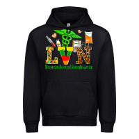 Black lvn juneteenth licensed vocational nurse with croc Urban Hoodie - AdoDesignShop