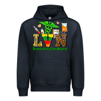 Navy lvn juneteenth licensed vocational nurse with croc Urban Hoodie - AdoDesignShop