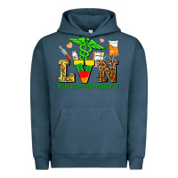 Pigment Midnight Navy lvn juneteenth licensed vocational nurse with croc Urban Hoodie - AdoDesignShop