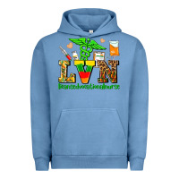 Pigment Pebble Blue lvn juneteenth licensed vocational nurse with croc Urban Hoodie - AdoDesignShop