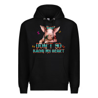 Black don't go bacon my heart Premium Hoodie - CowhideDigitalArt