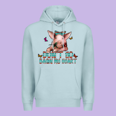 Don't Go Bacon My Heart Premium Hoodie Designed By Cowhidedigitalart