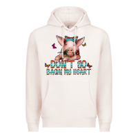 Pale Pink don't go bacon my heart Premium Hoodie - CowhideDigitalArt