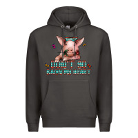 Smoke don't go bacon my heart Premium Hoodie - CowhideDigitalArt