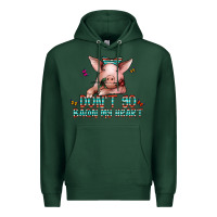 Sports Green don't go bacon my heart Premium Hoodie - CowhideDigitalArt