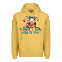 Antique Gold don't go bacon my heart Premium Hoodie - CowhideDigitalArt