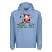 Colony Blue don't go bacon my heart Premium Hoodie - CowhideDigitalArt