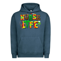 Pigment Midnight Navy juneteenth nurse life Urban Hoodie - AdoDesignShop