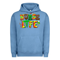 Pigment Pebble Blue juneteenth nurse life Urban Hoodie - AdoDesignShop