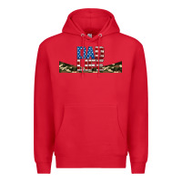 Red patriotic dad life 16oz libbey cup Premium Hoodie - HRA Design Shop