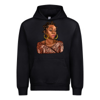 Black afro woman Urban Hoodie - AdoDesignShop