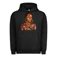 Pigment Black afro woman Urban Hoodie - AdoDesignShop