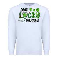 White one lucky nurse Premium Sweatshirt - RanaPortraitStore