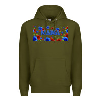 Army Green floral american mama 16oz libbey cup Premium Hoodie - HRA Design Shop