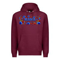 Burgundy floral american mama 16oz libbey cup Premium Hoodie - HRA Design Shop