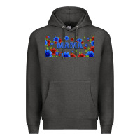 Charcoal Heather floral american mama 16oz libbey cup Premium Hoodie - HRA Design Shop