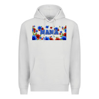 Floral American Mama 16oz Libbey Cup Premium Hoodie | Teevron