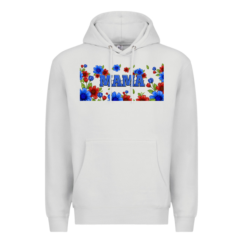 Floral American Mama 16oz Libbey Cup Premium Hoodie by HRA Design Shop | Teevron