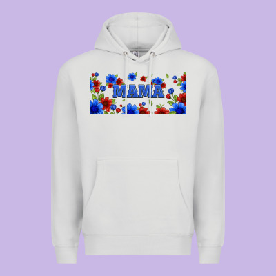 Floral American Mama 16oz Libbey Cup Premium Hoodie Designed By Hra Design Shop