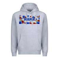Heather Grey floral american mama 16oz libbey cup Premium Hoodie - HRA Design Shop