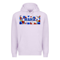 Lilac floral american mama 16oz libbey cup Premium Hoodie - HRA Design Shop