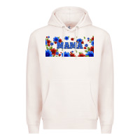 Pale Pink floral american mama 16oz libbey cup Premium Hoodie - HRA Design Shop