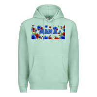 Seafoam floral american mama 16oz libbey cup Premium Hoodie - HRA Design Shop