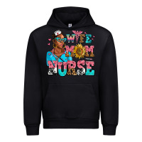 Black afro wife mom nurse Urban Hoodie - AdoDesignShop