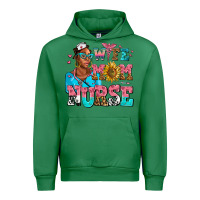 Emerald afro wife mom nurse Urban Hoodie - AdoDesignShop