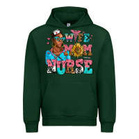 Forest Green afro wife mom nurse Urban Hoodie - AdoDesignShop