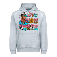 Heather Grey afro wife mom nurse Urban Hoodie - AdoDesignShop