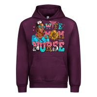 Mauve Wine afro wife mom nurse Urban Hoodie - AdoDesignShop