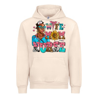 Sandshell afro wife mom nurse Urban Hoodie - AdoDesignShop