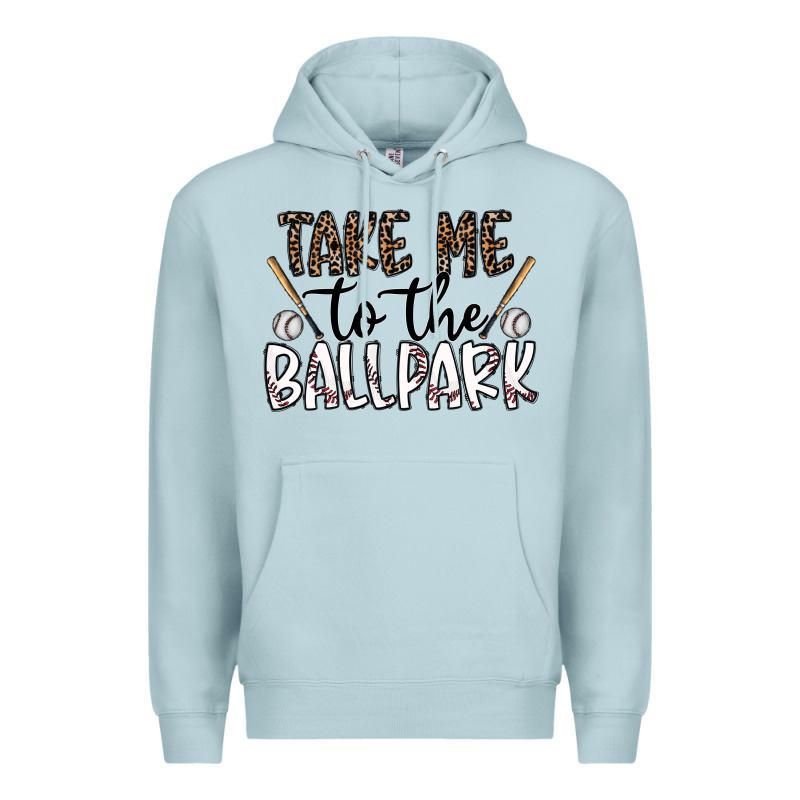 Take Me To The Ballpark Premium Hoodie by CowhideDigitalArt | Teevron