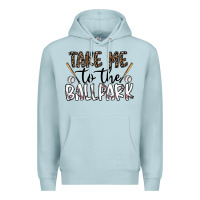 Blue Mist take me to the ballpark Premium Hoodie - CowhideDigitalArt