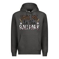 Charcoal Heather take me to the ballpark Premium Hoodie - CowhideDigitalArt