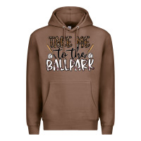 Chestnut take me to the ballpark Premium Hoodie - CowhideDigitalArt