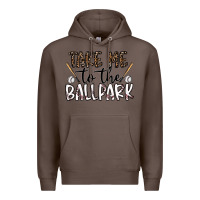 Coffee take me to the ballpark Premium Hoodie - CowhideDigitalArt