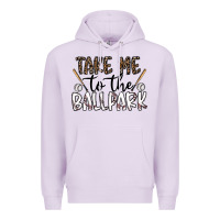 Lilac take me to the ballpark Premium Hoodie - CowhideDigitalArt