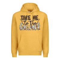 Mustard take me to the ballpark Premium Hoodie - CowhideDigitalArt