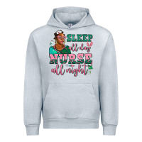 Heather Grey afro  nurse sleep all day nurse all night Urban Hoodie - AdoDesignShop
