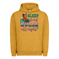 Pigment Peanut Butter afro  nurse sleep all day nurse all night Urban Hoodie - AdoDesignShop
