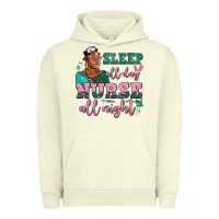 Pigment Pistachio afro  nurse sleep all day nurse all night Urban Hoodie - AdoDesignShop