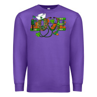 Purple st patricks day love nurse Premium Sweatshirt - RanaPortraitStore
