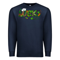 Navy st patricks day lucky nurse Premium Sweatshirt - RanaPortraitStore