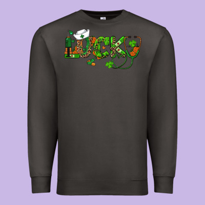 Premium Sweatshirt st patricks day lucky nurse