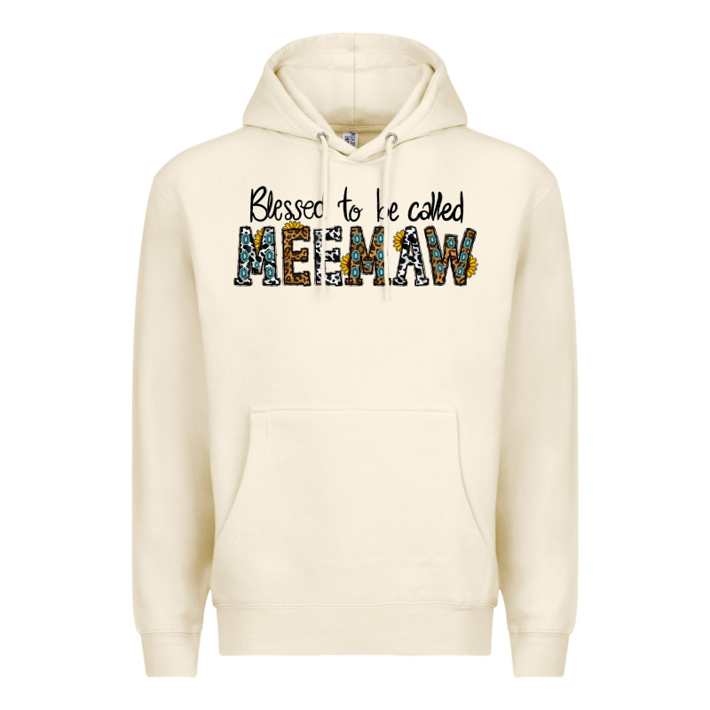 Blessed Meemaw Premium Hoodie by CowhideDigitalArt | Teevron
